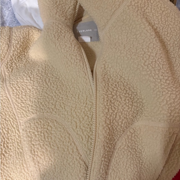 White teddy bomber jacket everlane - Picture 2 of 2